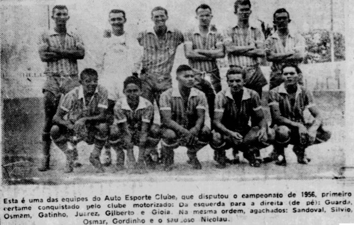 Auto Esporte - uma das formações em 1956