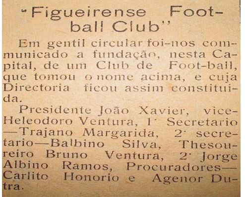 Funda��o do Figueirense Futebol Clube