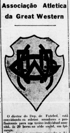 Escudo e endereço do Great Western em 1945