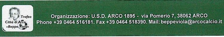 Trof�u Juvenil Citt� Di Arco Beppe Viola SUB 16 / SUB 17