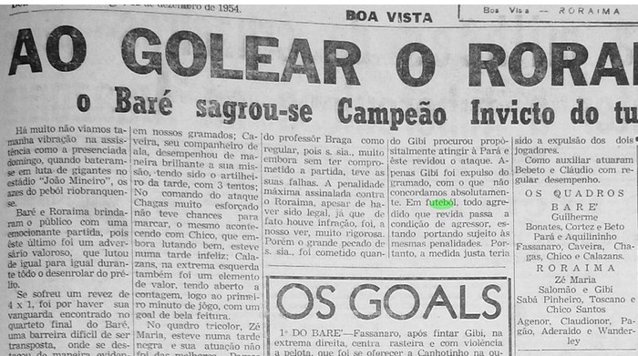 05 Dez 1954, Bare 4 x 1 Roraima