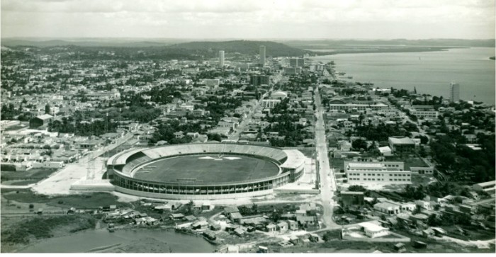 Estdio Lourival Baptista, em Aracaj, no ano de 1971