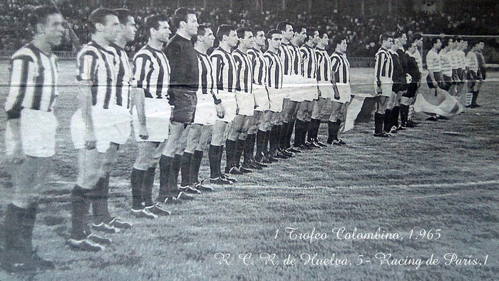 Recreativo Huelva 5 x 1 Racing de Paris - Trofeu Colombino 1965