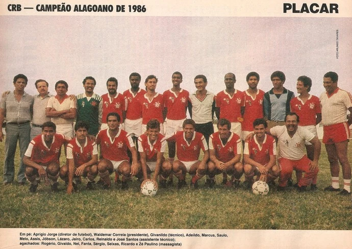 CRB campeão alagoano de 1986
