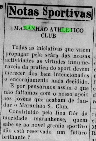 Noticia fundação do MAC