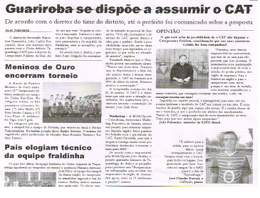 Mat�ria Guariroba no profissionalismo