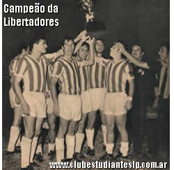 Parte do elenco da conquista da Libertadores de 1969