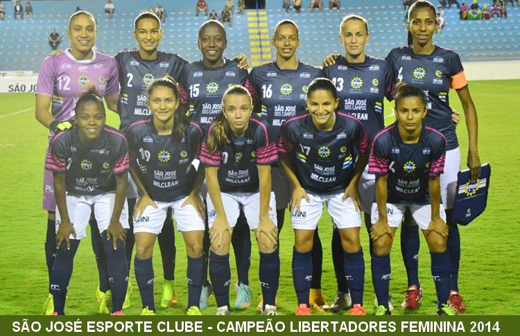 Equipe do São José que conquistou a Libertadores Feminina 2014