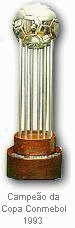 A Taça da Copa Conmebol de 1993 conquistada pelo Botafogo