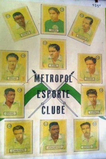 Time do E.C. Metropol em um álbum de figurinhas