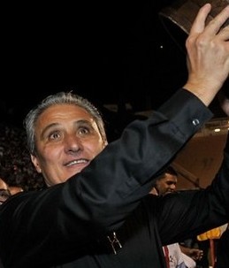 Tite, tcnico corinthiano na Libertadores de 2012