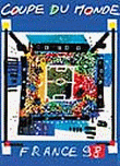 Cartaz oficial da Copa do Mundo de 1998, na França