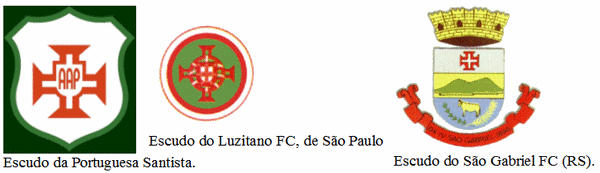 Distintivos de clubes com a Cruz de Cristo