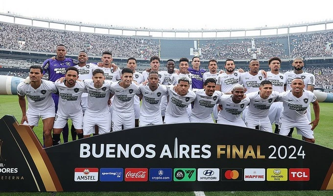 Equipe campeã do Botafogo na Libertadores 2024
