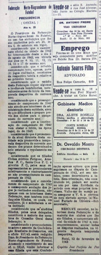 Resolução da FNR de 1942