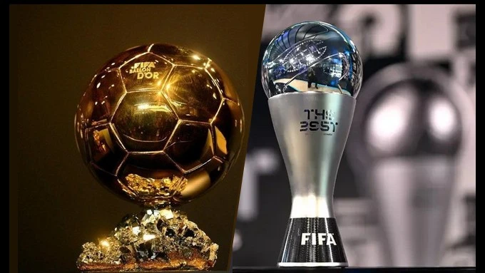 Bola de Ouro Fifa e Troféu The Best
